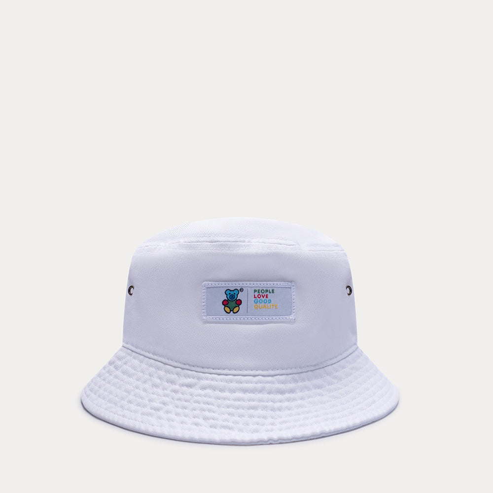 BLACK SIGNATURE BEAR PATCH BUCKET HAT