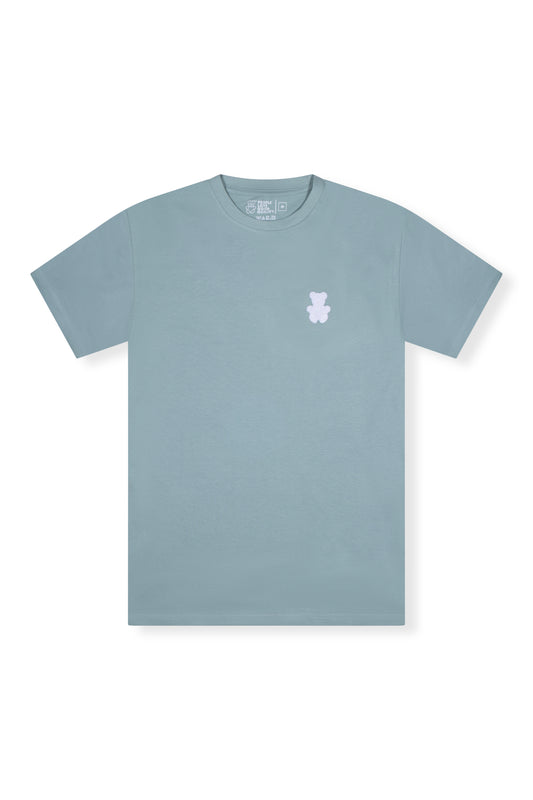 SOLID WHITE BEAR EMBROID T-SHIRT