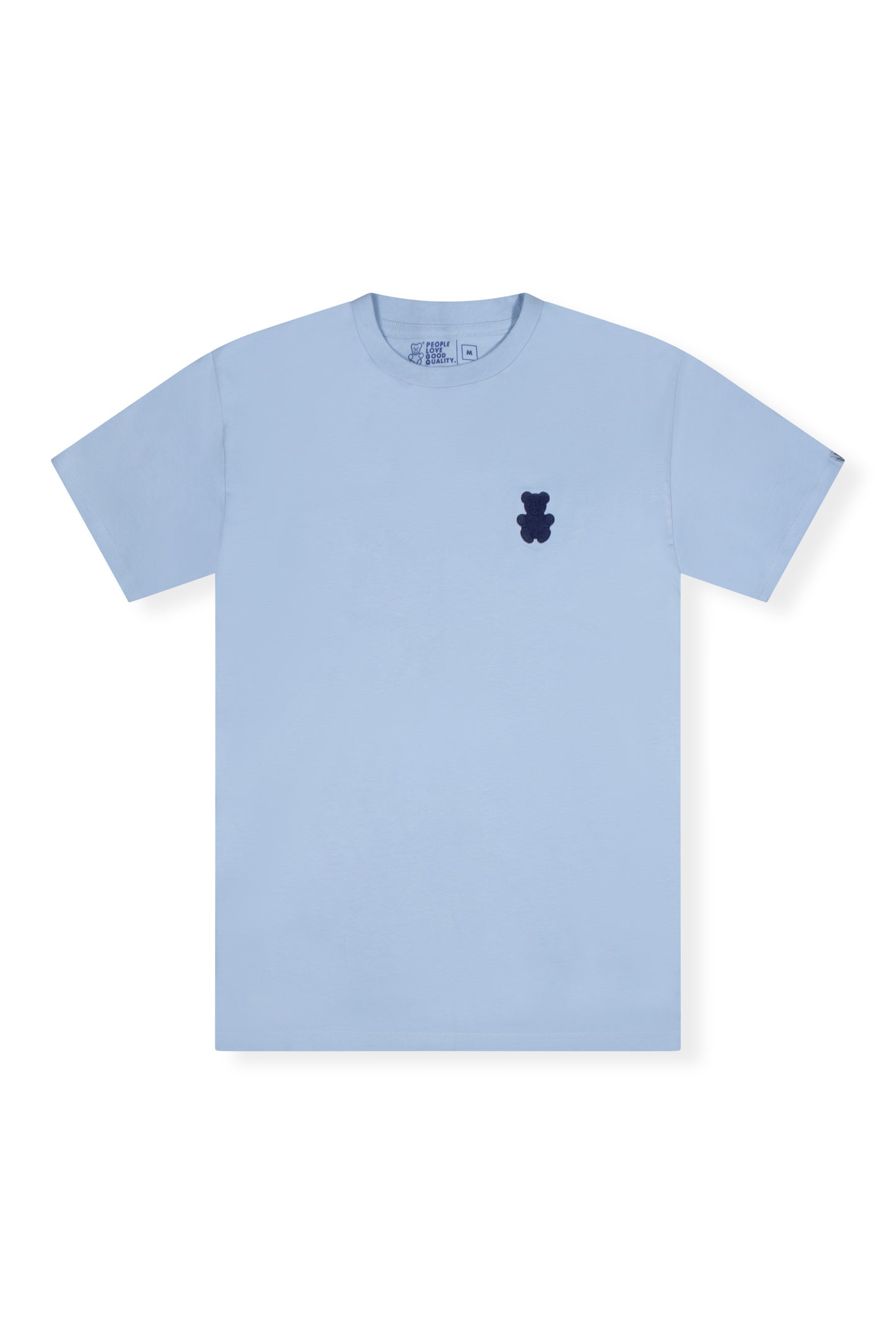 SKY BLUE BLUE EMBROID T-SHIRT